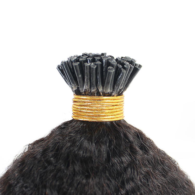 afro kinky curly micro link stick  hair extensions QM180